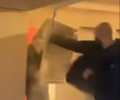 Scene șocante: momentul în care huliganii lui Feyenoord distrug complet un apartament din București