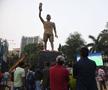 Cea mai mare statuie din lume dedicată lui Lionel Messi a fost dezvelită astăzi la Calcutta / Foto: Imago