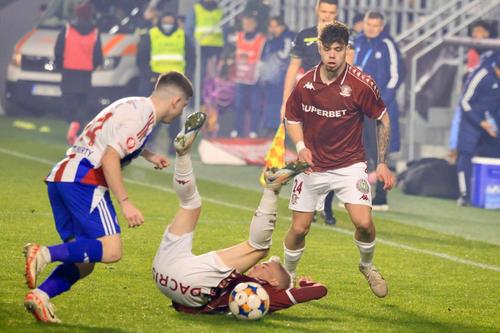 Andrei Borza a revenit pe teren la Rapid după 3 luni/ foto: Ionuț Iordache (GSP)