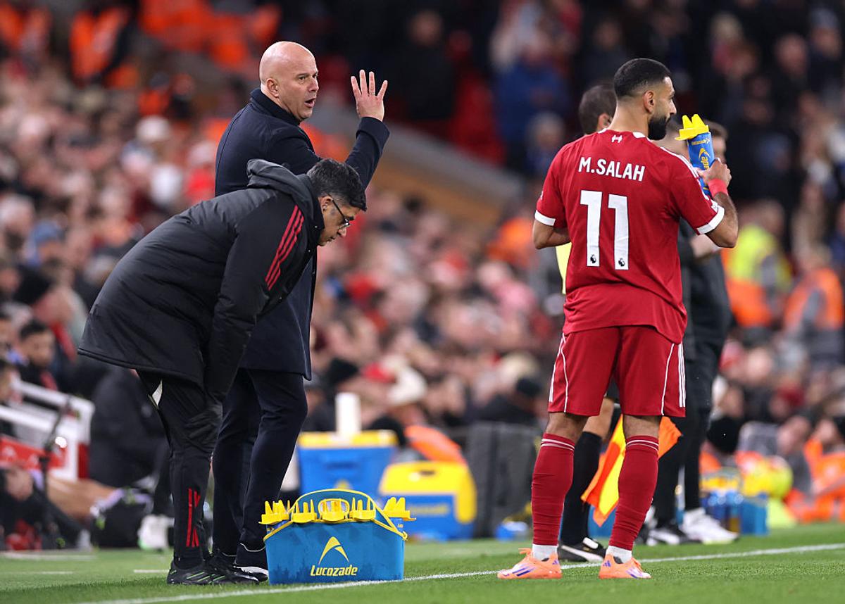 Arne Slot l-a introdus pe Salah în minutul 26 al meciului Liverpool - Brighton! Ce a urmat