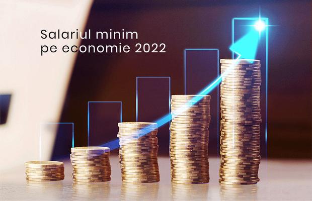 Cum se modifică salariul minim pe economie în 2022