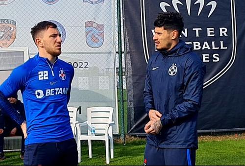 Sorescu și Florinel Comaan, în cantonamentul FCSB/ foto: captură Facebook @FCSB