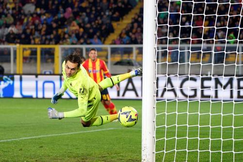 Ciprian Tătărușanu, în remiza Lecce - Milan 2-2 / Sursă foto: Imago Images
