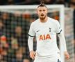 Radu Drăgușin (21 de ani) a fost introdus în minutul 85 al remizei scoase de Tottenham pe terenul lui Manchester United, scor 2-2, în runda cu numărul 21 din Premier League.