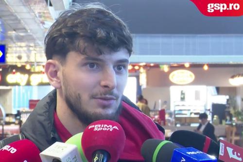 Ianis Stoica la întoarcerea în țară