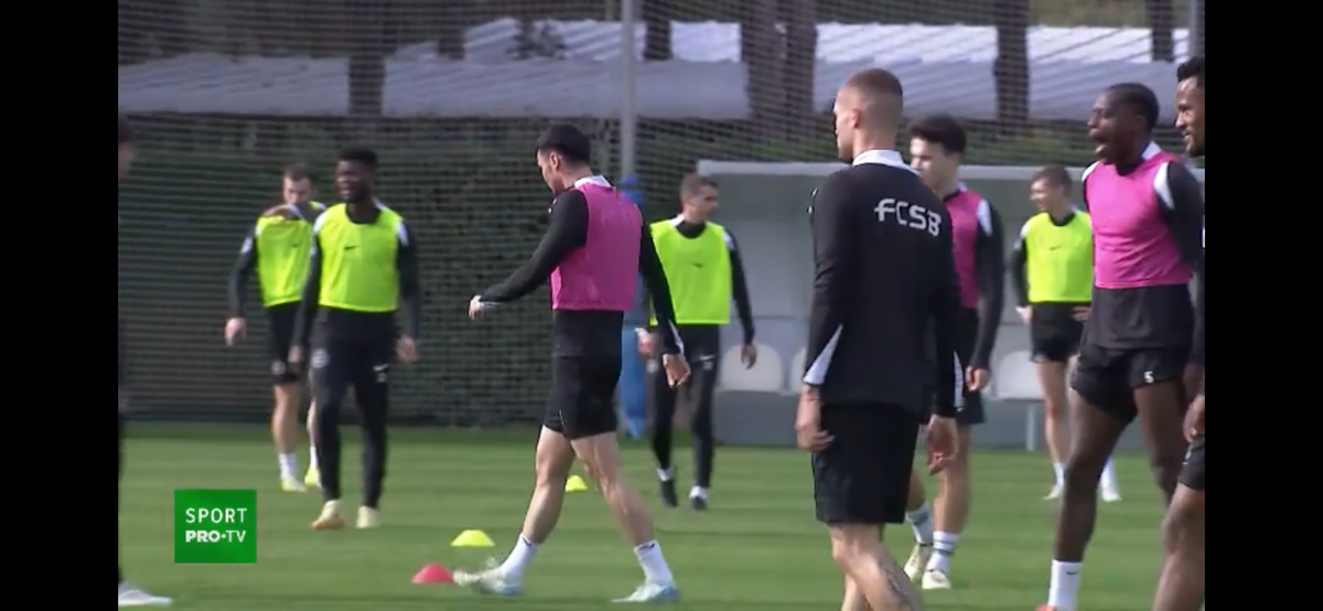 Doi oameni de bază s-au înjurat la antrenamentul FCSB-ului: „Iar vorbești tu, mă?” » Pintilii a fluierat de urgență: „Potoliți-vă!”