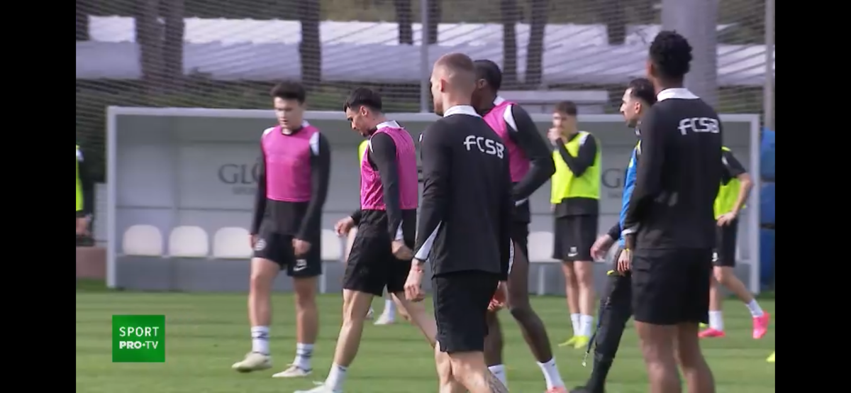Doi oameni de bază s-au înjurat la antrenamentul FCSB-ului: „Iar vorbești tu, mă?” » Pintilii a fluierat de urgență: „Potoliți-vă!”