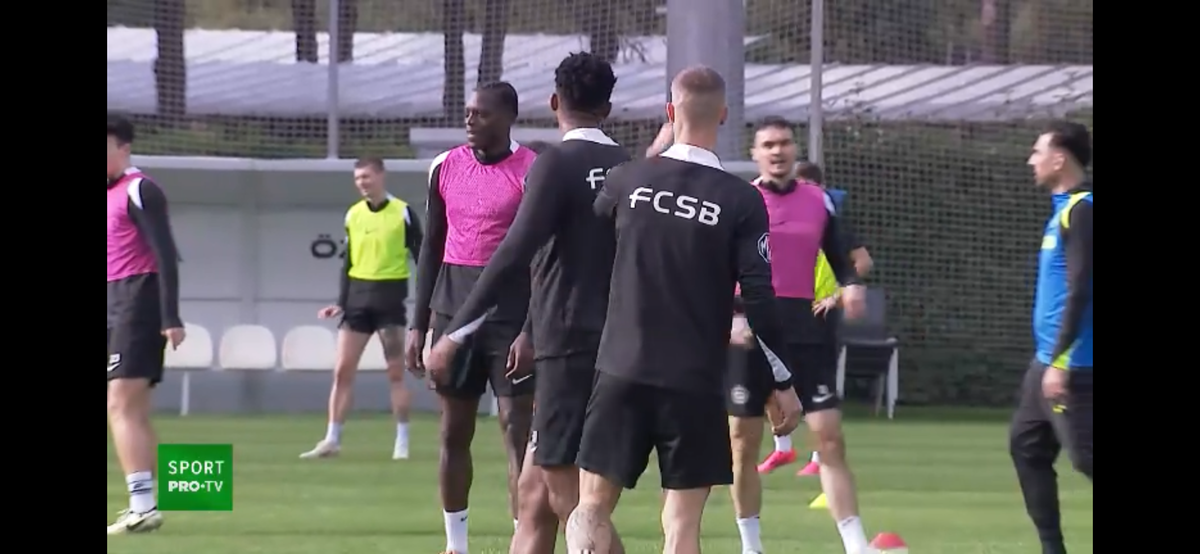 Doi oameni de bază s-au înjurat la antrenamentul FCSB-ului: „Iar vorbești tu, mă?” » Pintilii a fluierat de urgență: „Potoliți-vă!”