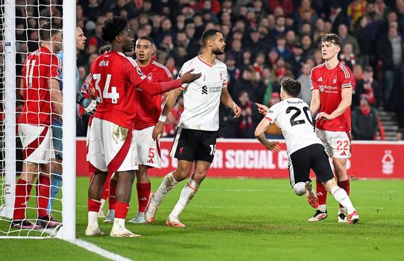 Nottingham - Liverpool 1-1 » Sels și paradele lui au oxigenat „pădurarii”! Forest rezistă forcingului din final și strânge lupta la vârf