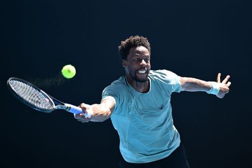 Gael Monfils în acțiune la Australian Open Foto: Guliver/GettyImages