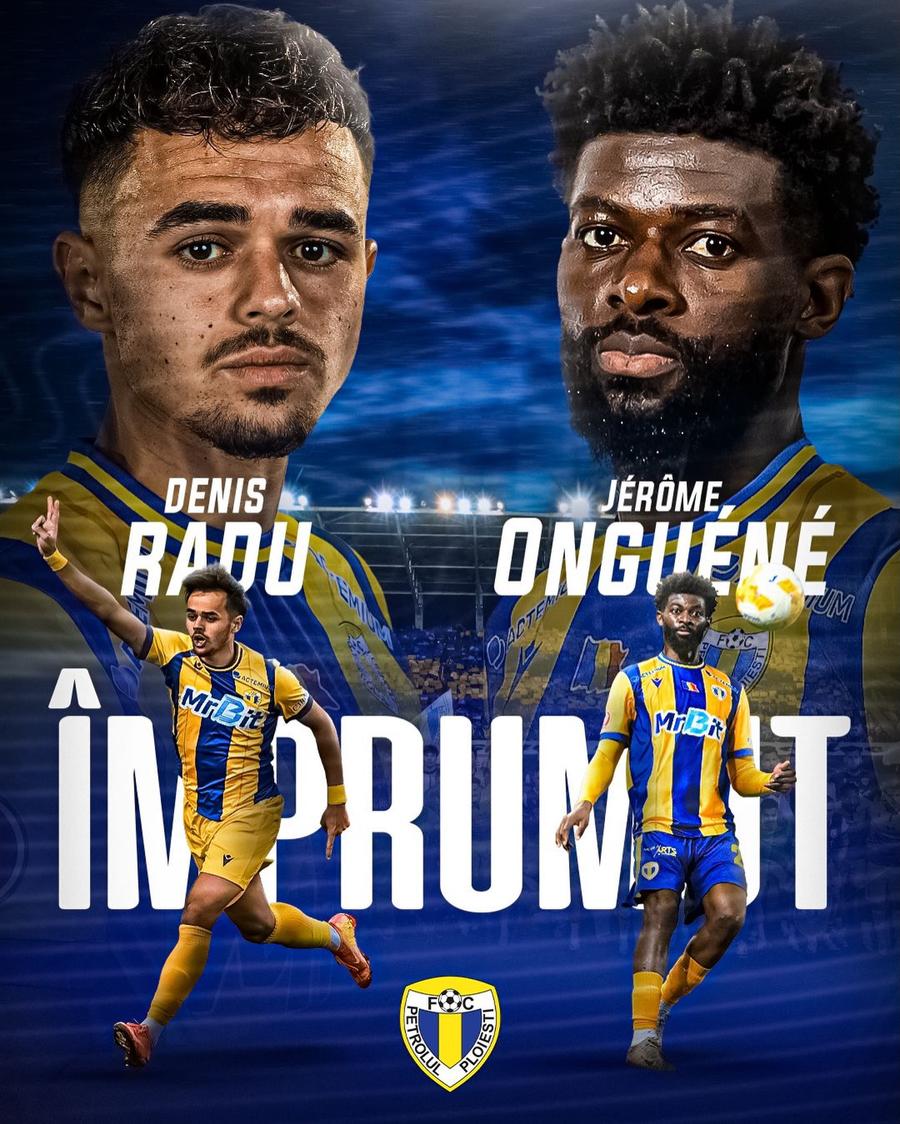 Denis Radu și Jerome Onguene, împrumutați de Petrolul la Eyupspor // FOTO: Facebook @FC Petrolul Ploiesti Din Superliga, în Turcia! Cele două transferuri au fost oficializate: „Mult succes!”