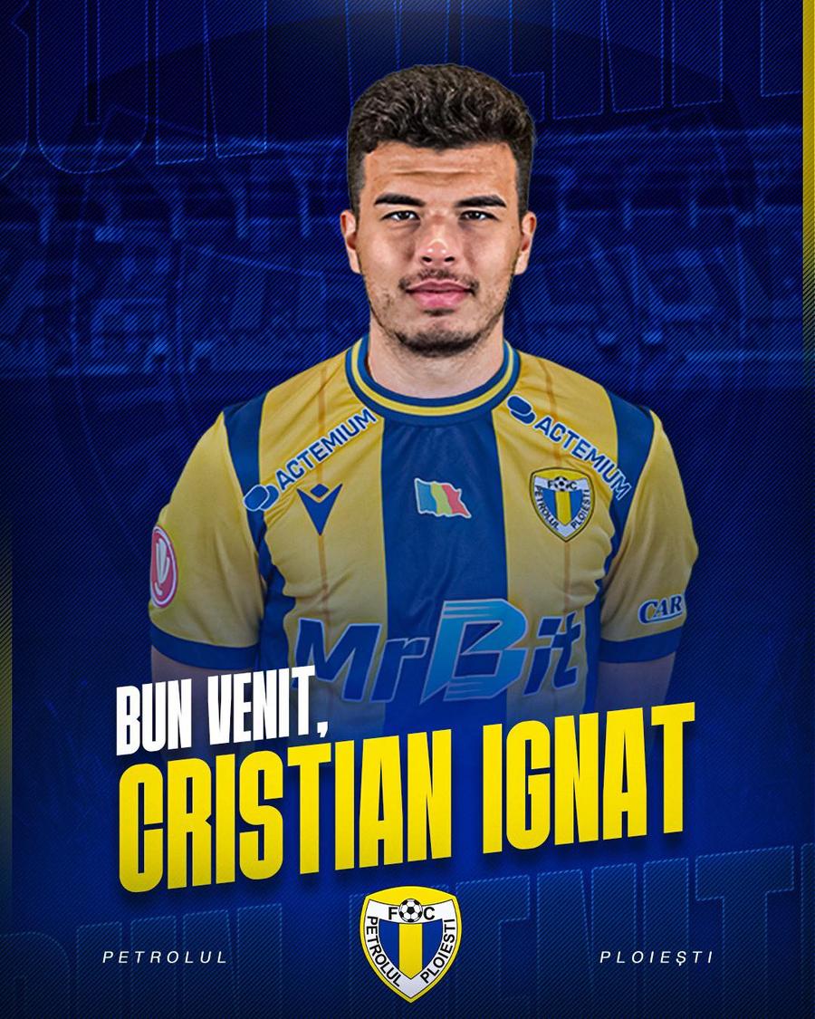 Cristian Ignat, prezentat la Petrolul/ foto: Facebook @Petrolul Start la oficializări: Rapid și Petrolul au anunțat prima mutare a zilei!