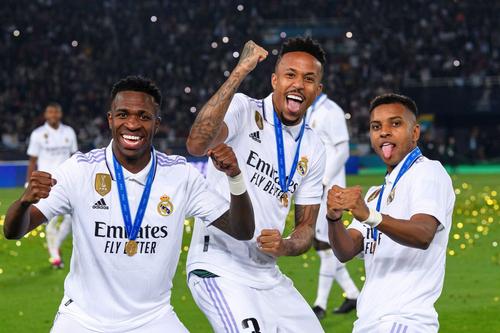 Vinicius, Eder Militao și Rodrygo/ foto Imago Images