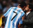 Regretatul Maradona își sărută fostul elev, pe Angel Di Maria