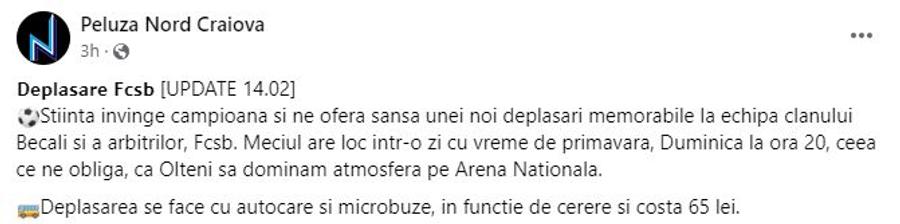 Oltenii inflamează spiritele înaintea derby-ului FCSB - CSU Craiova: „O nouă deplasare la echipa clanului Becali și a arbitrilor”