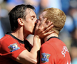 Gary Neville și Paul Scholesc, alt moment intens