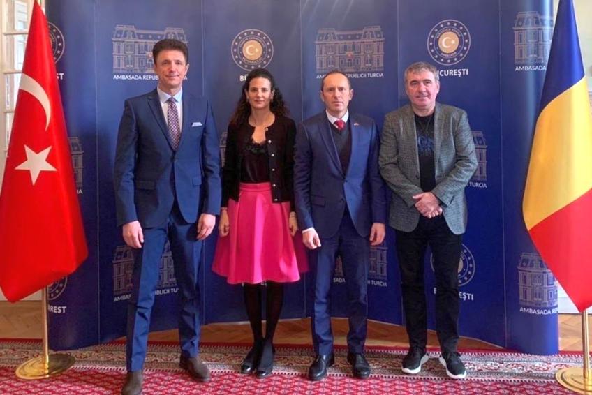 Gică Hagi și Gică Popescu, în vizită la Ambasada Turciei / Sursă foto: farulconstanta.com