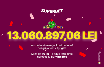 13.060.897,06 lei, câștigați  chiar de Valentine’s Day la Superbet! Află totul dintr-un interviu exclusiv