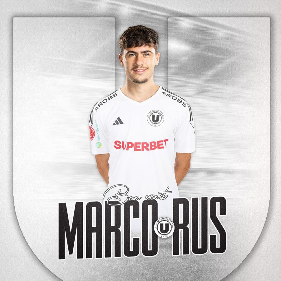 Marco Rus a semnat cu Universitatea Cluj, foto: facebook FC Universitatea Cluj Transfer din Championship pentru U Cluj » „Studenții” se întăresc pentru play-off