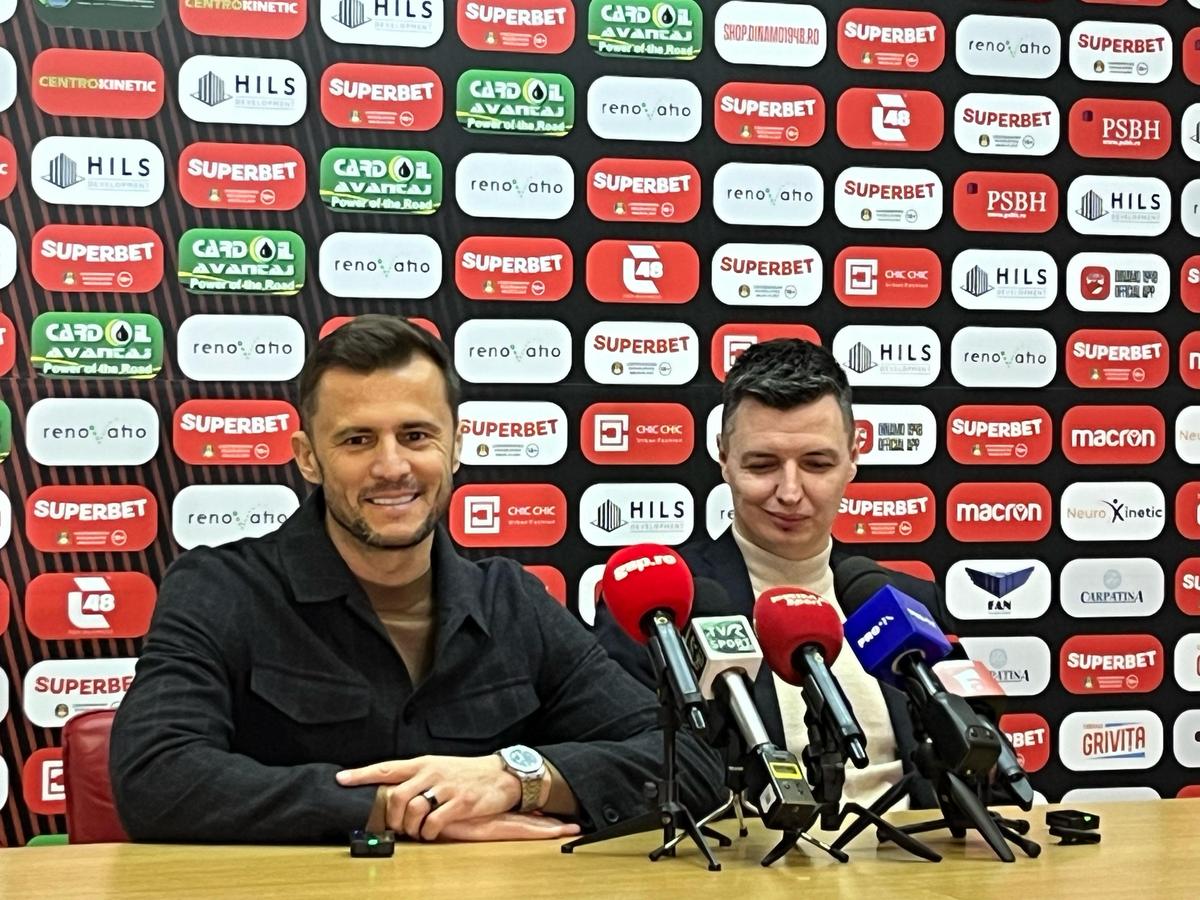 Prezentarea oficială a noului director sportiv al lui Dinamo » Care este strategia „câinilor” pentru transferuri: „Am avut 400 de propuneri”