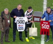 Dan Nistor (Universitatea Cluj) a jucat cel de-al 500-lea meci în Superligă. Înaintea partidei a primit tricouri și cadouri pentru a marca momentul istoric