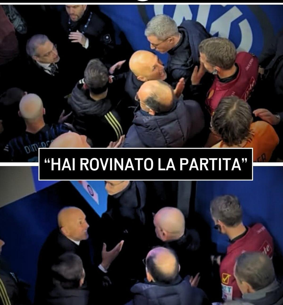 Scandal la pauza meciului Inter - Juventus