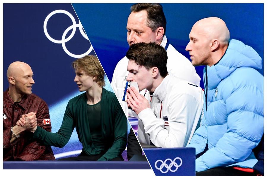 Benoit Richaud alături de Nika Egazde, apoi cu Maxim Naumov la JO 2026 Colaj foto: Imago/Getty Images Antrenorul cu cele mai dese schimbări de geci la patinaj artistic avertizează: ”Sportul nostru este foarte judecat pe rețelele sociale, iar acest lucru are un impact negativ asupra sportivilor”