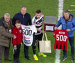 Dan Nistor (Universitatea Cluj) a jucat cel de-al 500-lea meci în Superligă. Înaintea partidei a primit tricouri și cadouri pentru a marca momentul istoric