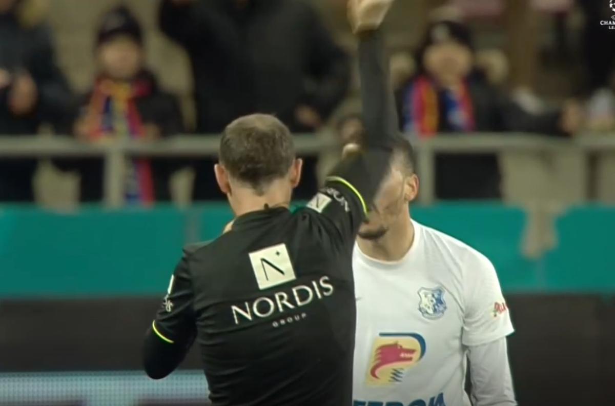 FOTO Două galbene la aceeași fază, Dussaut în FCSB - Farul 14.03.2022