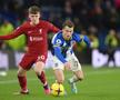 Ben Doak, în stânga, la prima echipă a lui Liverpool