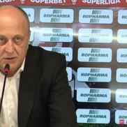 Dan Șucu la conferința de presă a clubului Rapid