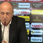 Dan Șucu la conferința de presă a clubului Rapid