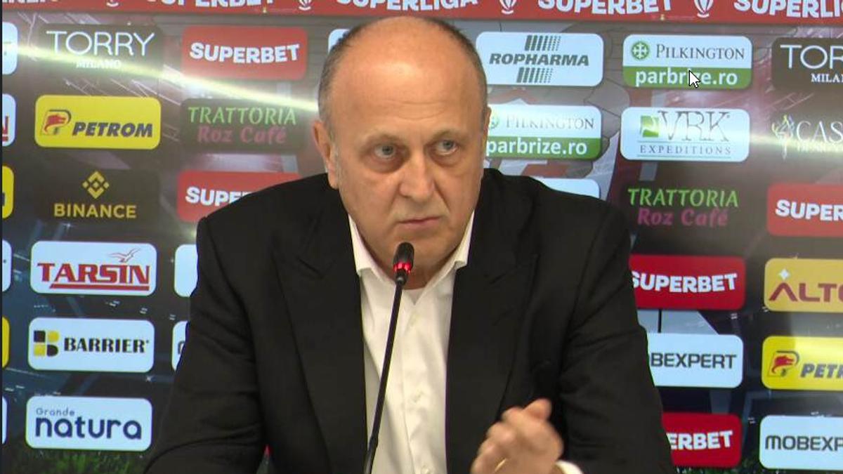 Conferință de presă Rapid: Cristiano Bergodi, Marian Aioani, Dan Șucu
