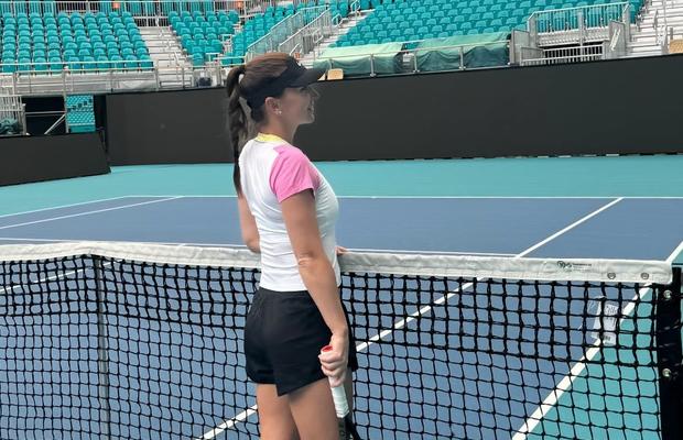 Simona Halep s-a antrenat pe terenul central al turneului din Miami