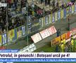 I-au „aliniat”! Ultrașii i-au mustrat pe jucători după primul meci din play-out