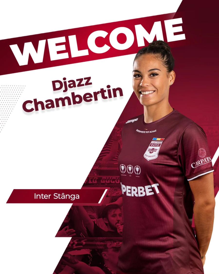 Djazz Chambertin, prezentată la Rapid Rapid a prezentat supertransferul anunțat în exclusivitate de GSP » Un motiv în plus ca fanii giuleșteni să vină la sală!