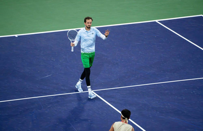 Controversă la Indian Wells! Medvedev s-a bucurat ostentativ după victoria din sferturi, iar adversarul a reacționat prompt
