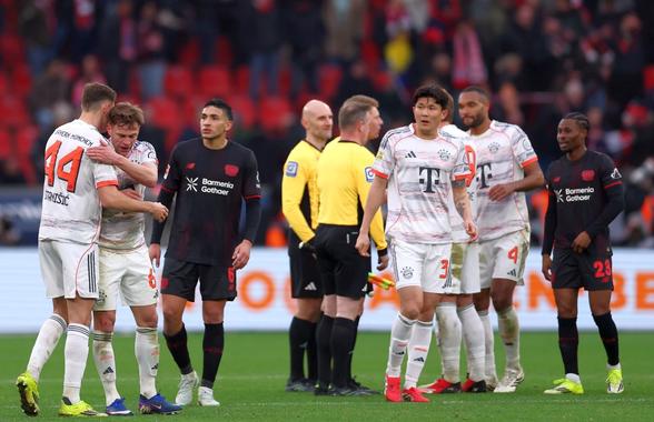 Leverkusen - Bayern, o nebunie de meci! Două „roșii”, goluri anulate și multă tensiune