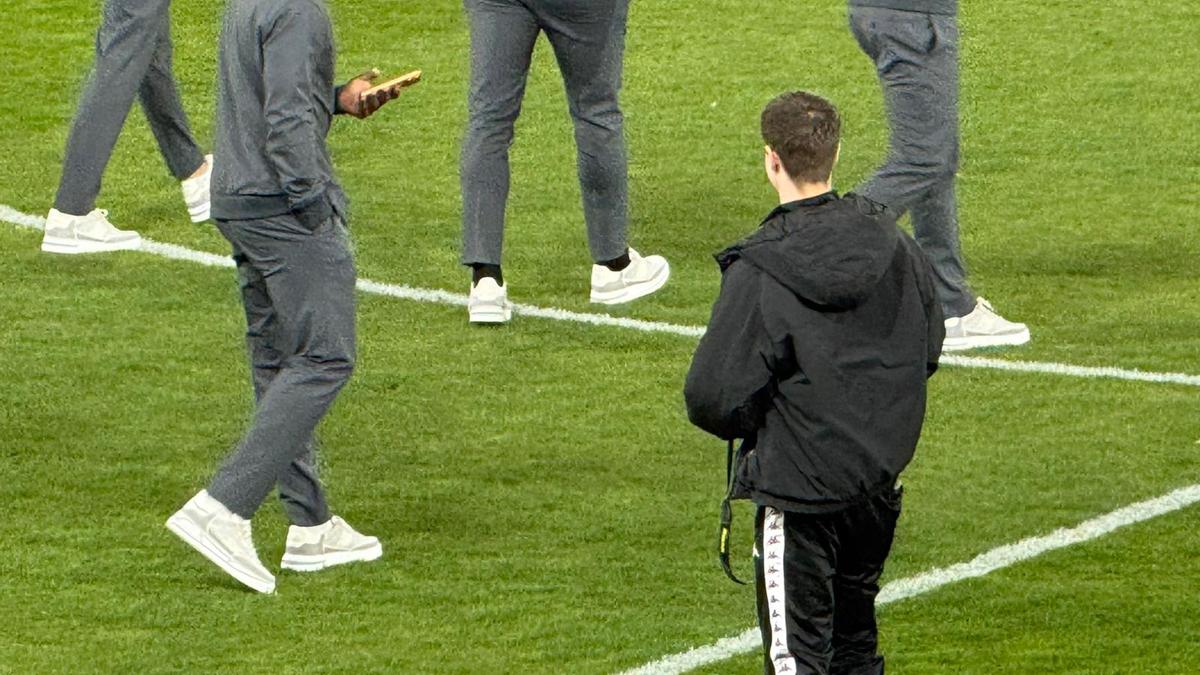 Rapid - Dinamo, imagini de la nivelul gazonului înaintea partidei