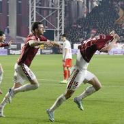 Dobre, Kramer, Vulturar și Grameni, în Rapid - Dinamo// FOTO: Cristi Preda (GSP.ro)