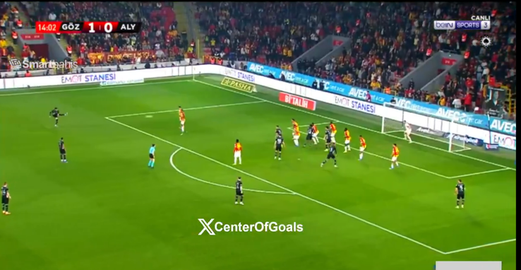 Ianis Hagi, gol în meciul cu Goztepe / foto: captură X
