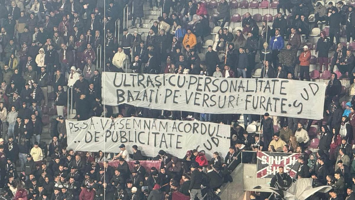 „Azi în galerie, mâine în pușcărie”: replică pentru dinamoviști, după bannerele abominabile de la Rapid - Dinamo