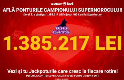 Superponturile românului care a câștigat 1.385.217 lei la superbet.ro!
