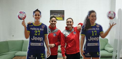 Fraga Fernandez (stânga) și Marta Lopez au câștigat titlul cu Vâlcea în 2019