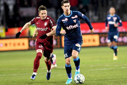 David Miculescu (în dreapta), în CFR Cluj - UTA // foto: Imago Images
