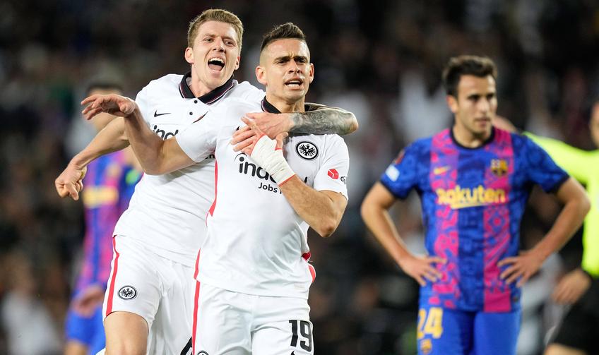 FOBarcelona a fost învinsă 2-3 (1-1 în tur) de Frankfurt și părăsește Europa League în faza sferturilor de finală. West Ham și RB Leipzig au obținut și ele biletele pentru semifinale.TO: Imago-Images