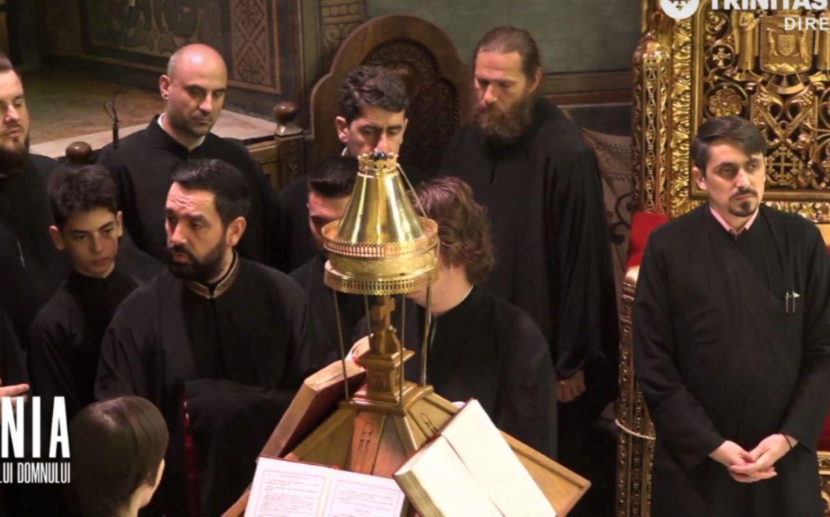Gigi Becali și Alexandru Tudor la Denia Prohodului din Vinerea Mare / FOTO: Capturi @Trinitas