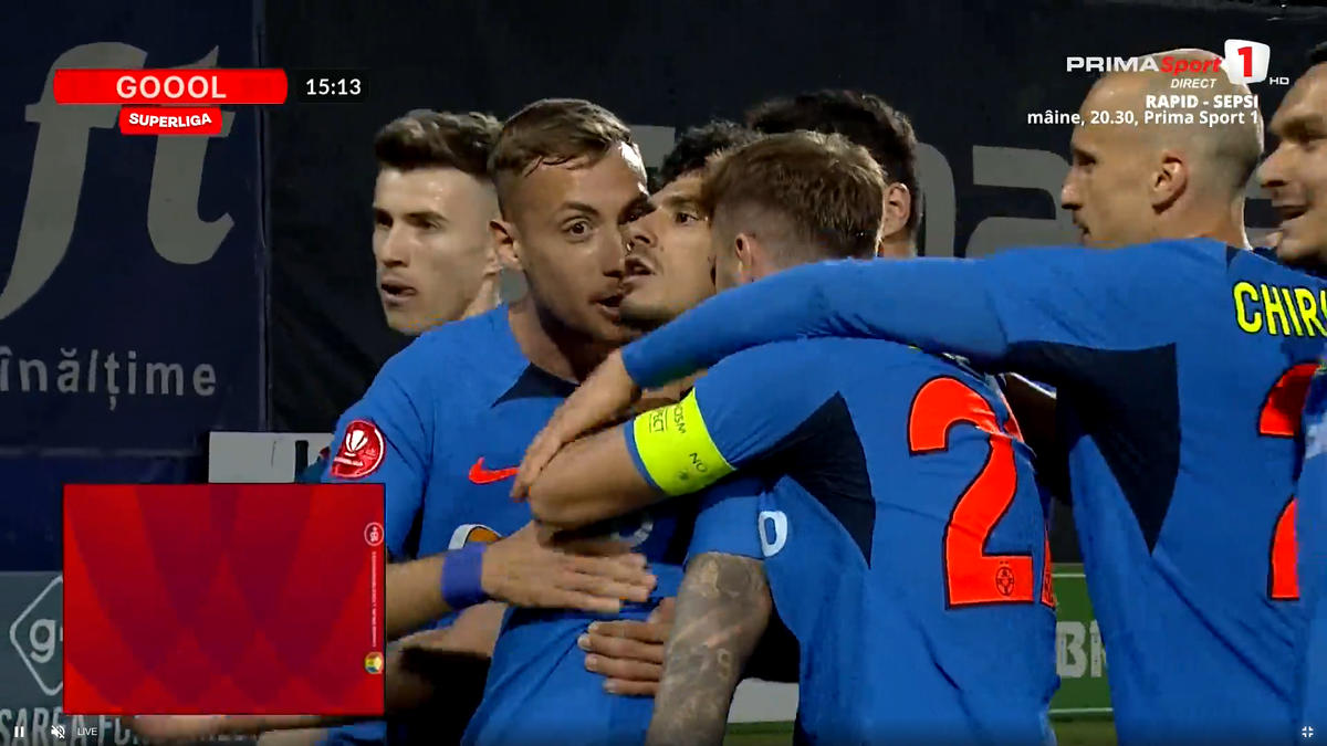 Gol fabulos marcat de Florinel Coman în CFR Cluj - FCSB » Are mai multe reușite din lovituri libere decât din penalty-uri!