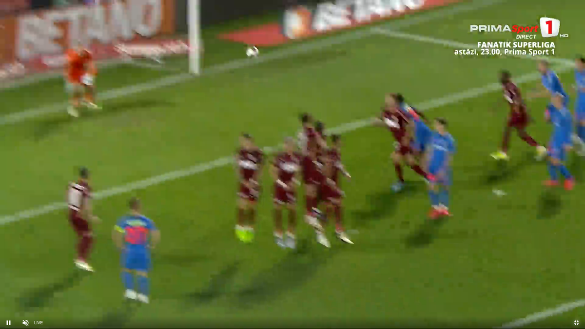 Florinel Coman, gol superb în CFR Cluj - FCSB