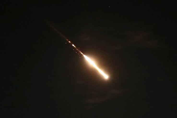 Imagine surprinsă în Ierusalim, în seara în care Israelul a fost atacat cu drone de Iran / Sursă foto: Imago Images